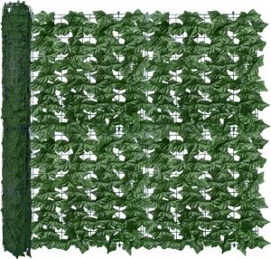 Artificial Ivy Privacy Fence Wall Screen,40X120 in UV-Anti Faux Greenery Backdrop Ivy Vine Leaf Hedges Fence Panels for Patio, Balcony, Garden, Backyard Indoor Outdoor Green Wall Decor