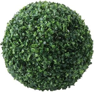 Artificial Plant Topiary Ball Faux Boxwood Decorative Balls Indoor Outdoor Greenery Hanging Plant Ball for Backyard, Balcony, Garden, Wedding Party Home Decor