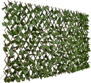 DearHouse 48inch Fence Privacy Screen for Balcony Patio Outdoor,Decorative Faux Ivy Fencing Panel,Artificial Hedges (Single Sided Leaves)