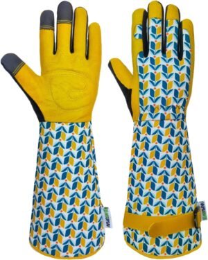 Gardening Gloves for Women and Men, Thorn Proof&Puncture Resistance Garden Gloves,Gauntlet Gloves,Gifts