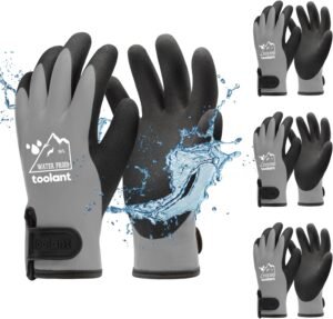 100% Waterproof Gloves for Men and Women, Winter Work Gloves for Cold Weather, Touchsreen, Thermal Insulated Freezer Gloves