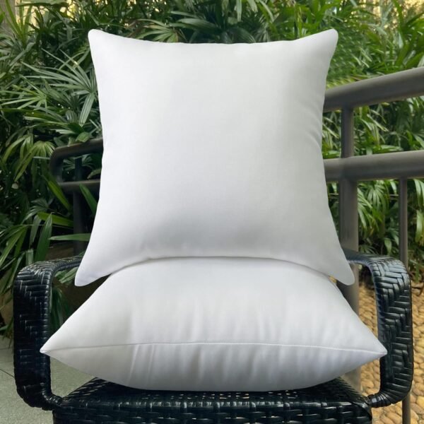 18 x 18 Throw Pillow Inserts Outdoor Pillow Insert Waterproof for Couch - Set of 2 Large Lumbar Pillows for Bed Square Couch Pillows White Sofa Pillow Indoor