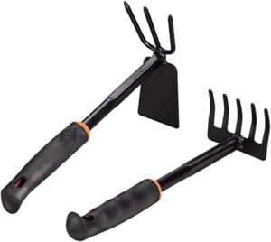 2 Pcs/Set Gardening Tools,Shovel Rake Planting Tools Combination Home Gardening Tool Set Balcony Home-Grown Mini Digging Suits