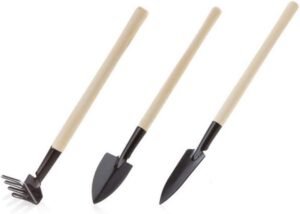 3pcs Mini Home Gardening Tool Set Balcony Home-Grown Small Digging Suits Shovel Rake Garden Combination Kits