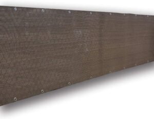 Alion Home© Elegant Privacy Screen Fence Mesh Windscreen for Backyard Deck Patio Balcony Pool Porch Railing 3 FT Height Brown/Mocha (3 'x 5')