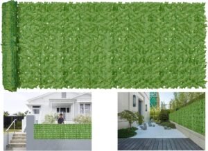 Artificial Ivy Privacy Fence Wall Screen,118.5x59.5 in in UV-Anti Faux Greenery Backdrop Ivy Vine Leaf Hedges Fence Panels for Patio, Balcony, Garden, Backyard Indoor Outdoor Green Wall Decor