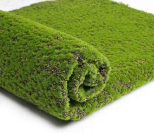 Artificial Moss Mat Fake Grass Rug,DIY Synthetic Turf Landscape Artificial Grass Mats Lawn Carpet for Wedding Home Backyard Balcony Indoor Outdoor Decor (Colorful Bottom Moss)