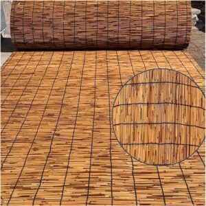 Bamboo Privacy Fencing Natural Peeled Reed Fence Rolls, Apartment Balcony Privacy Screen Curtain Panels,Outdoor Patio Garden Reed Screening Backyard Divider,Decorative Reed Fencing Privacy Border (Co