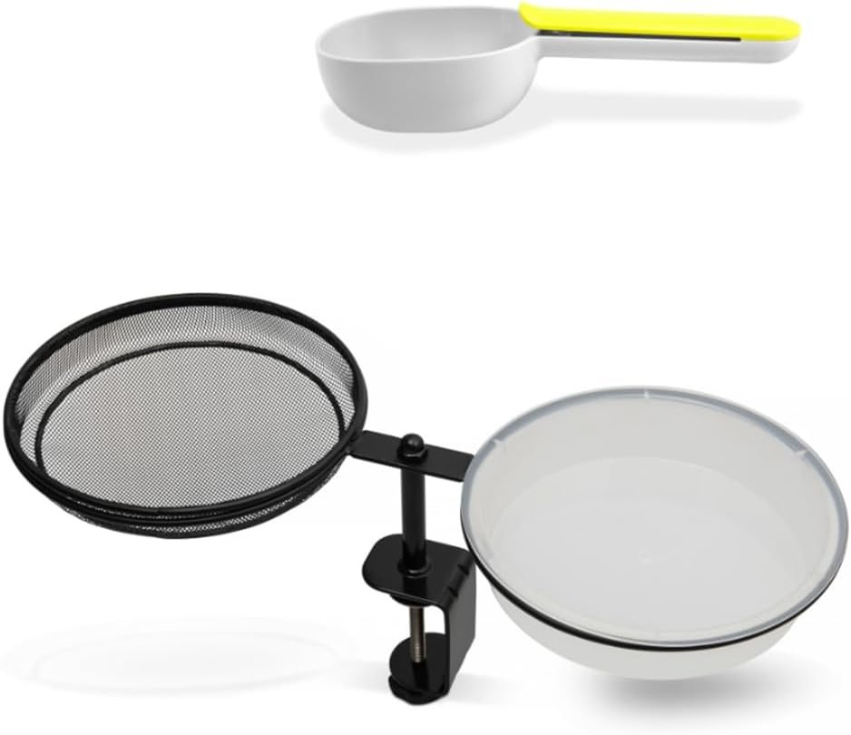 Bird Feeders for Outdoors - Forest & Twelfth Platform Bird Bird Feeders for Outdoors - Forest & Twelfth Platform Bird Feeder Stand, Weather Proof Bird Water Feeder for Balcony Railing, 360° Rotation Standing Bird Feeder with Seed & Water Trays and Feed Scoop