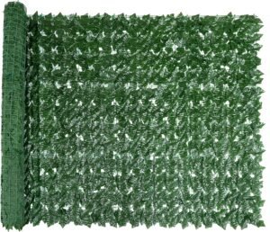 Bybeton Artificial Ivy Privacy Fence Screen - 60" X 120" UV-Anti Fake Leaves Vines - Patio Balcony Privacy, Garden, Backyard Greenery Wall Decor