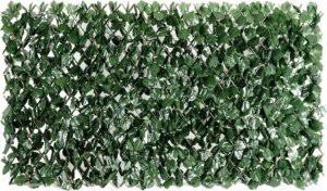 ColourTree Artificial Ivy Expandable Fence Privacy Screen, Retractable Hedge, Faux Trellis for Balcony, Patio, Outdoor & Home Decorations - 3 Years Warranty (Double-Side Leaves, 1 Pack)