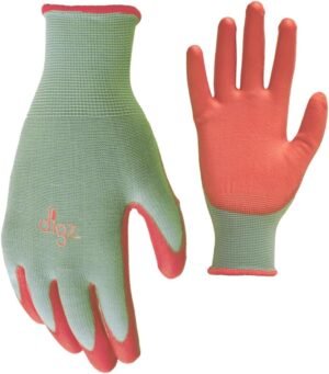 DIGZ Women's Stretch Knit Garden Gloves with Polyurethane Coating