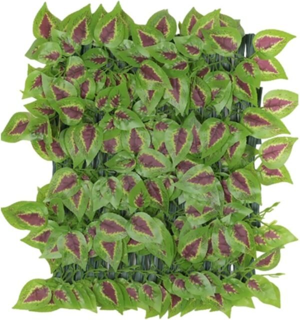 Decorative Faux Leaf Ivy - Expandable Fence Privacy Screen | Portable Screen Greenery Backdrop | Garden Greenery Leaf Backdrop Decoration | for Living Room, Garden, Balcony and Patio