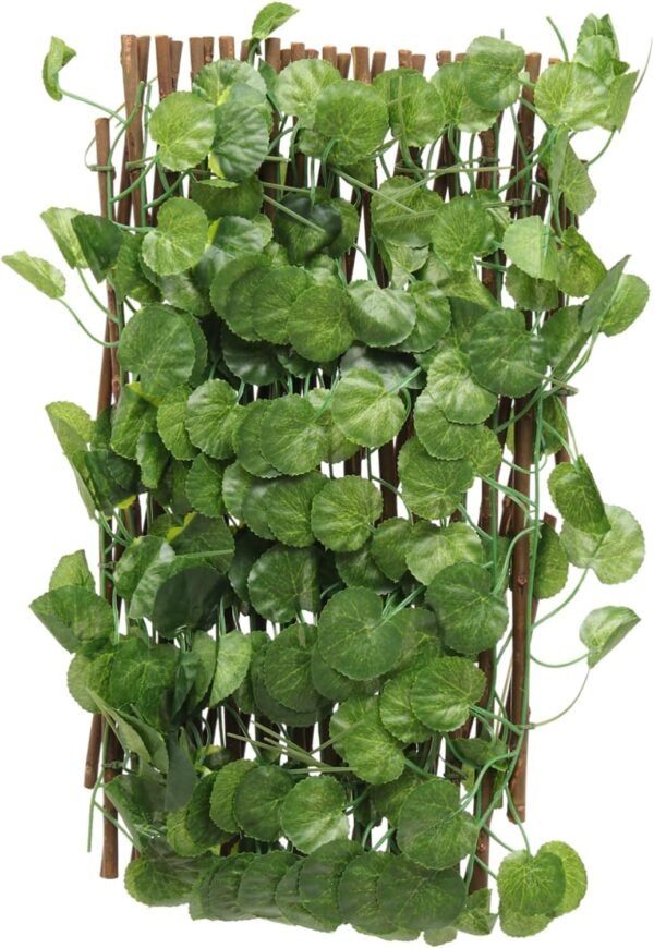 Fence Privacy Screen Artificial Leaf Vine Artificial Ivy screening Artificial Privacy Fence Screen Fake Ivy Fence Flower Pot Outdoor Backyard Leaf Fence Lattice Pp Decorative mesh