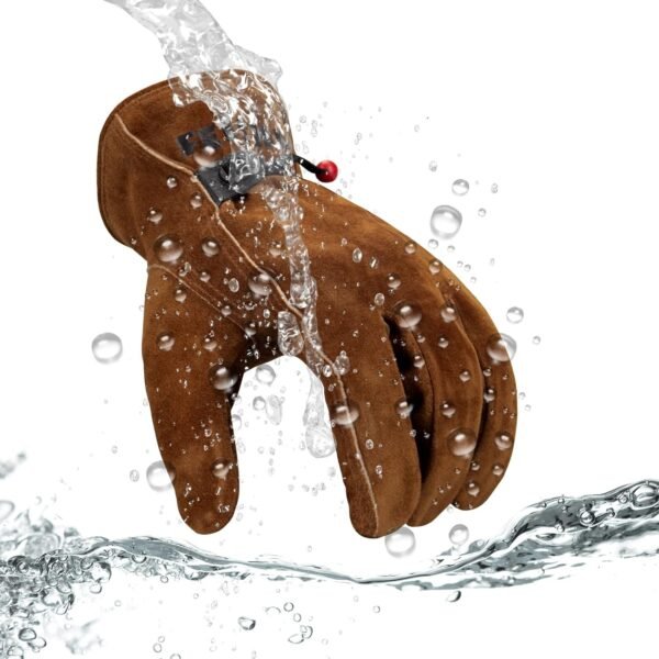 Leather Work Gloves Gardening Thorn Proof Gloves Waterproof, Heavy Duty Safety Work Gloves for Mens, Truck Driving