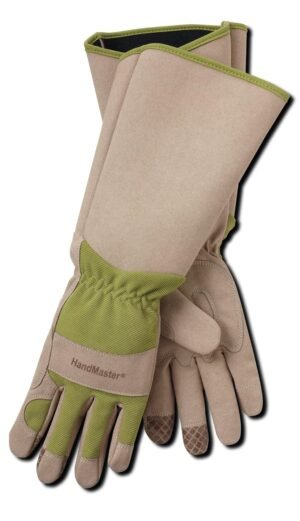 MAGID Professional Rose Pruning Thornproof Gardening Gloves with Extra Long Forearm Protection for Men (BE194T-XL) - Puncture Resistant, XL (1 Pair)