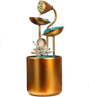 Office Fountain Tabletop Fountain Home Desktop Flowing Water Ornament Indoor Meditation Decoration Flowing Water Waterfall Fountain Water Fountain Decor