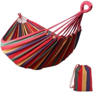 Outdoor Amacas Garden Camping Hammock,Hammock Portable with Carrying Bag for Patio Yard Garden Backyard Porch Travel ﻿