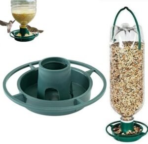 Outdoor Bird Feeder Hanging Plastic Hook Balcony Garden Bird Feeder (1Pcs)