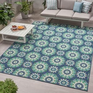 Outdoor Rug 5x7 Patio Waterproof, Area Rug Indoor for Living Room, Outdoor Camping Rug for Deck, Balcony, Porch