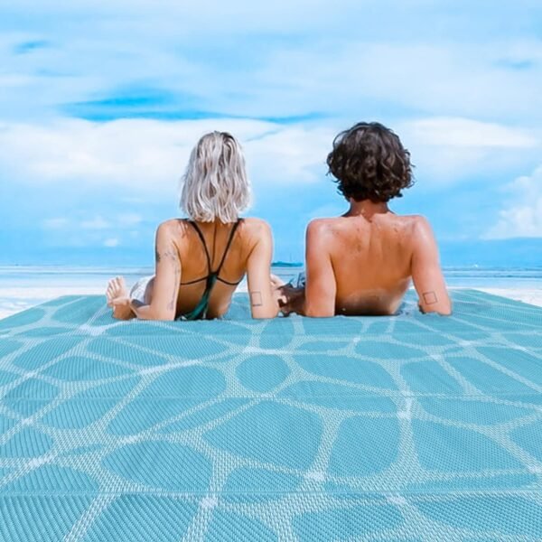 Outdoor Rugs | Plastic Straw Rug | Waterproof Outdoor Camping Rugs | Quick Drying Picnic Rug | Sand Free Reversible Beach Mats | 5 x 8 Feet | 2.7 lb