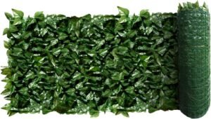 Patio Paradise 3' x 8' Faux Laurel Leaves Privacy Fence Screen with Backing Artificial Leaf Vine Hedge Outdoor Decor-Garden Backyard Decoration Panels Fence Cover - 1 Piece