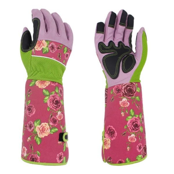 Professional Long Gardening Gloves Women Rose Pruning Gloves,Leather Garden Gauntlet with Reinforced Padding,Protect Your Arms Until The Elbow