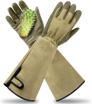 Professional Rose Pruning Thorn Proof Gardening Gloves with Long Forearm Protection for Men and Women