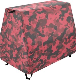 Red Urban Horizontal Camouflage Water Table Cover Fit Step2 Rain Showers Splash Pond Water Table,Waterproof Dust Proof Anti-UV Outdoor Toys Cover