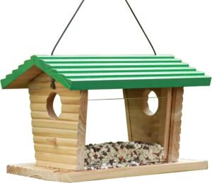 STARSWR Bird Feeder for Outside, Bluebird Feeder House Mealworm Feeders Bird Feeder Hanging Outdoor- See Wild Birds Up Close Perfect Resting Place. Great Gift!