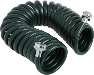 SpringHose PUWE625B94H-AMZ Light EVA Drinking Water Safe Recoil Garden Hose, Green, 3/8-Inch by 25-Foot