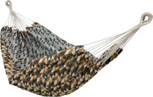 Sunnydaze Double Jacquard Hammock - Large 2-Person Hammock for The Backyard or Patio - Polyester Outdoor Hammock - Geometric Jumble