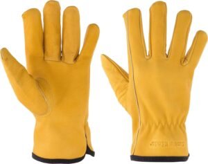 Suse's Kinder Youth Work Gloves Women Gardening Glove Leather (XL Ages 12-14)