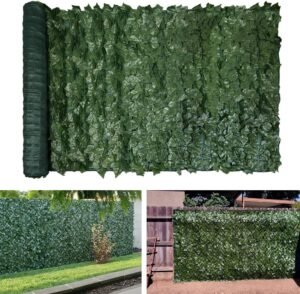 TANG Sunshades Depot 4' FT x 8' FT Artificial Faux Ivy Privacy Fence Screen Leaf Vine Decoration Panel with 130 GSM Mesh Back