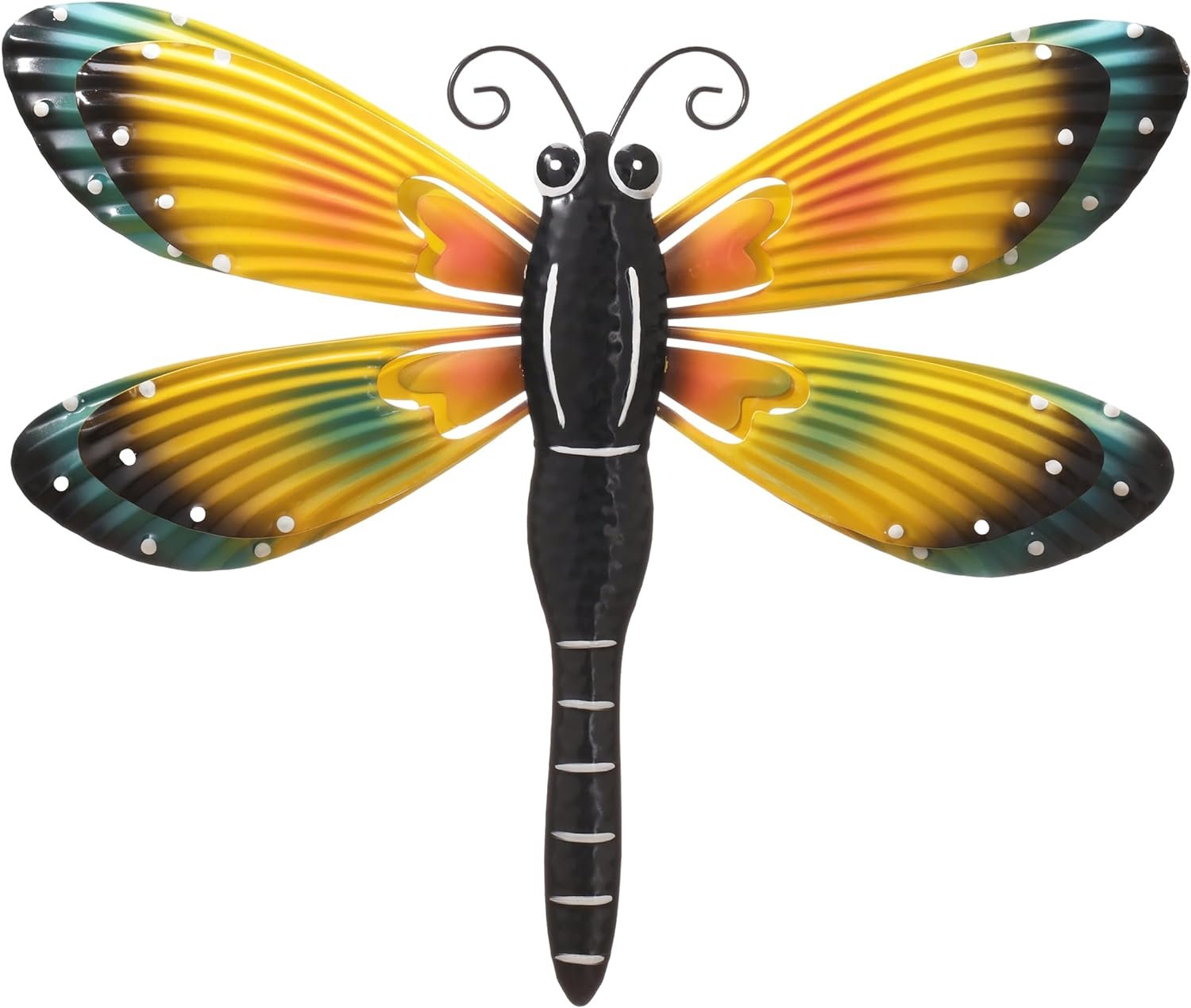 TERESA'S COLLECTIONS Metal Dragonfly Wall Decor for Outdoor,18" Large Hanging TERESA'S COLLECTIONS Metal Dragonfly Wall Decor for Outdoor,18" Large Hanging Wall Decor for Outside,Wall Sculpture s Decoration for Garden Yard Fence Patio Balcony Home Living Room,Gifts for Dad