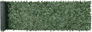 VEVOR Artificial Ivy Fence Privacy Screen 39 x 158in, Faux Ivy Privacy Fence Screen with Mesh Cloth Backing and Strengthened Joint, Faux Hedges Vine Leaf Decoration for Outdoor, Garden, Yard, Balcony