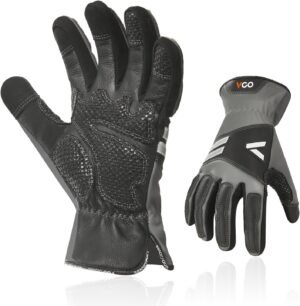 Vgo... Work Gloves for Men,Leather Safety Work Gloves,Scratch protection,Thornproof,Touchscreen(CA7777/CA7780/GA7776/PA7775)
