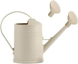 Watering Can Plants Sprinkler Houseplants Retro Design Gardening Tool Sprinkling Can for Indoor Pots Outdoor Plants Balcony, Beige