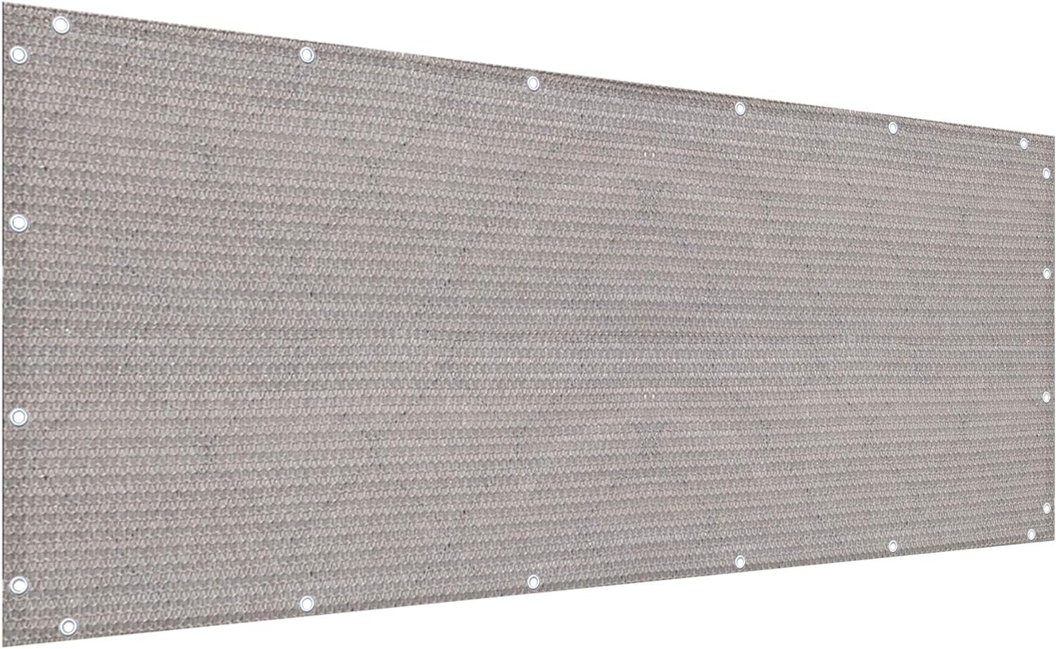 Alion Home Elegant Privacy Screen for Backyard Deck, Patio, Balcony, Alion Home Elegant Privacy Screen for Backyard Deck, Patio, Balcony, Fence, Pool, Porch, Railing - (2FT Height) Smoke (2' x 12')