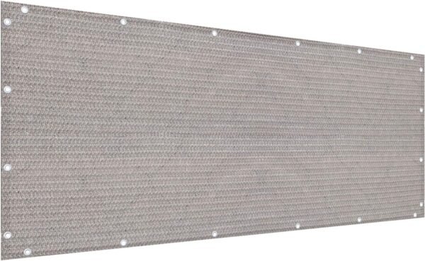 Alion Home Elegant Privacy Screen for Backyard Deck, Patio, Balcony, Fence, Pool, Porch, Railing - (2FT Height) Smoke (2' x 15')
