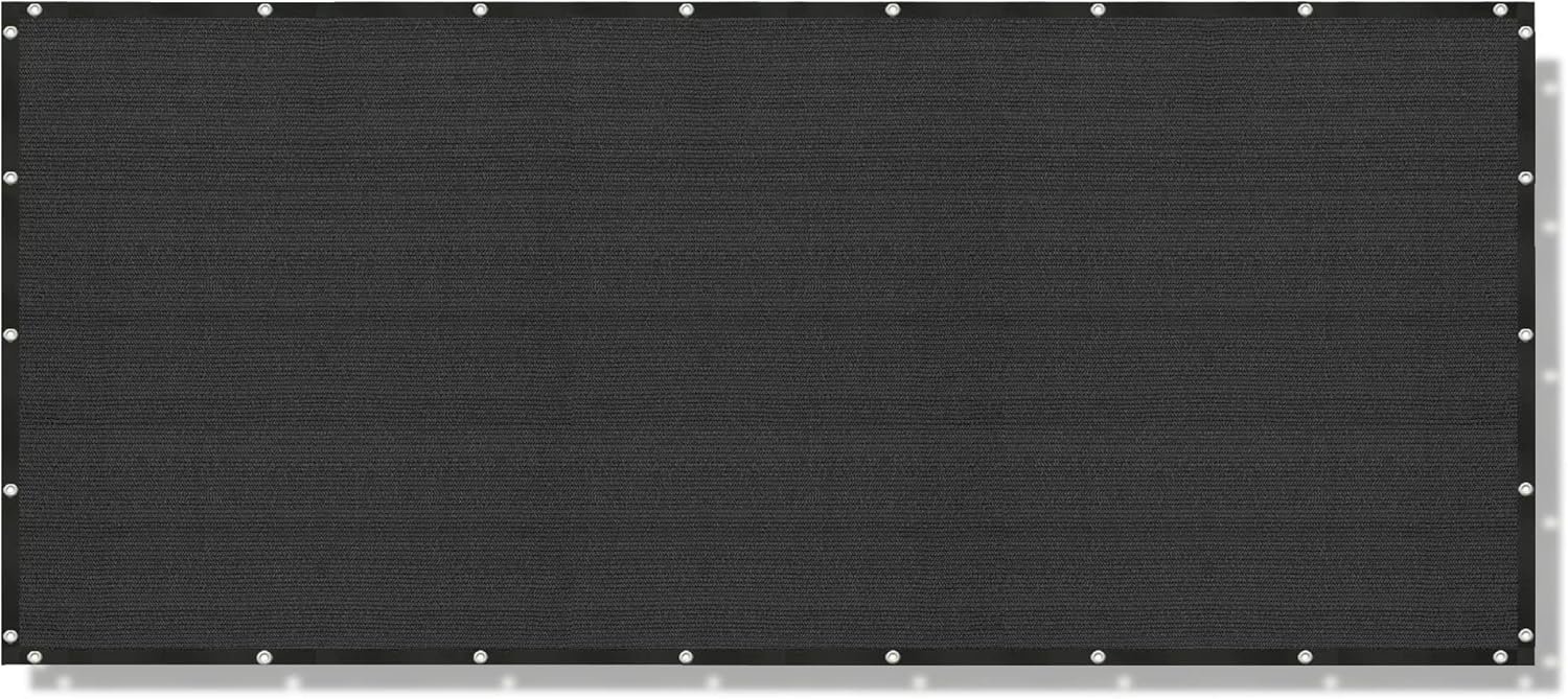 Alion Home Elegant Privacy Screen for Backyard Deck, Patio, Balcony, Alion Home Elegant Privacy Screen for Backyard Deck, Patio, Balcony, Fence, Pool, Porch, Railing - (2FT Height) Black (2' x 16')