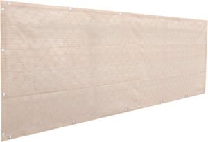 Alion Home© Elegant Privacy Screen for Backyard Deck, Patio, Balcony, Fence, Porch. (35''x9'10'') Banha Beige