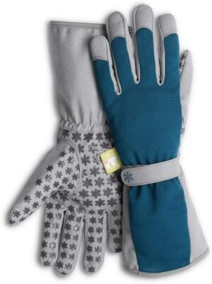 Dig It High 5 - Women's Long Cuff Fingertip Protector Gardening Gloves