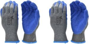 G & F Products - 3100-10 and 3100M-10 240 Pairs Rubber Latex Double Coated Work Gloves for Construction, Gardening, Heavy Duty