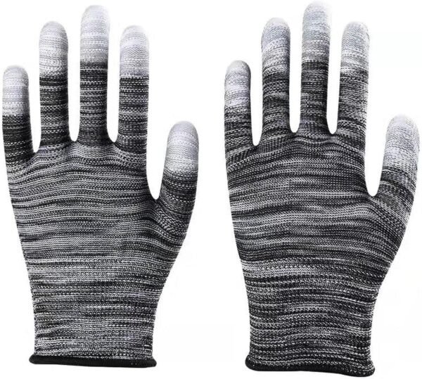 Gardening Gloves, 12 Pairs Breathable Rubber Coated Garden Gloves, Outdoor Protective Work Gloves Medium Size fits Most, (L size is suitable for men)