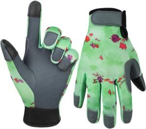 Ladies gardening gloves,flower gardening gloves,touch screen anti-slip work gloves for planting,pruning,gifts
