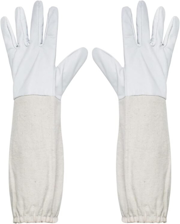 Luwint Kids Premium Goatskin Leather Garden Gloves - Protective Gauntlets Gardening Gloves for Boy Girls Garden Work Planting