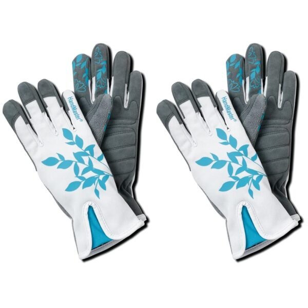 MAGID BE288TL Gardening Gloves, 9/L, White & Blue (Pack of 2)