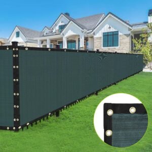 Nova Microdermabrasion 6' x 50' Green Outdoor Privacy Screen Fence Heavy Duty 150 GSM Mesh Shade Net Fence Cover, 90% Visibility Blockage for Wall Garden Yard Apartments