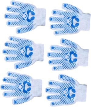 Sosoport 6 Pairs Panda Gloves Children Glove Hand Protector Planting Hand Gloves Toddlers Gardening Gloves